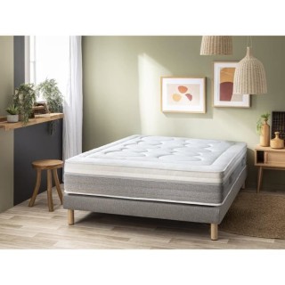 SOMDREAM OSCAR Ensemble Matelas 180x200 cm + Sommier + Pieds - Mémoir