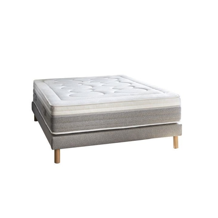 SOMDREAM OSCAR Ensemble Matelas 180x200 cm + Sommier + Pieds - Mémoir