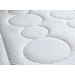 SOMDREAM OSCAR Ensemble Matelas 180x200 cm + Sommier + Pieds - Mémoire de forme - Triple suspension - 27 cm