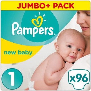 Pampers Premium Protection New Baby Taille 1 (Nouveau-Né) 2-5 kg, 96