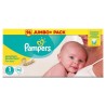 Pampers Premium Protection New Baby Taille 1 (Nouveau-Né) 2-5 kg, 96 Couches - Jumbo Pack