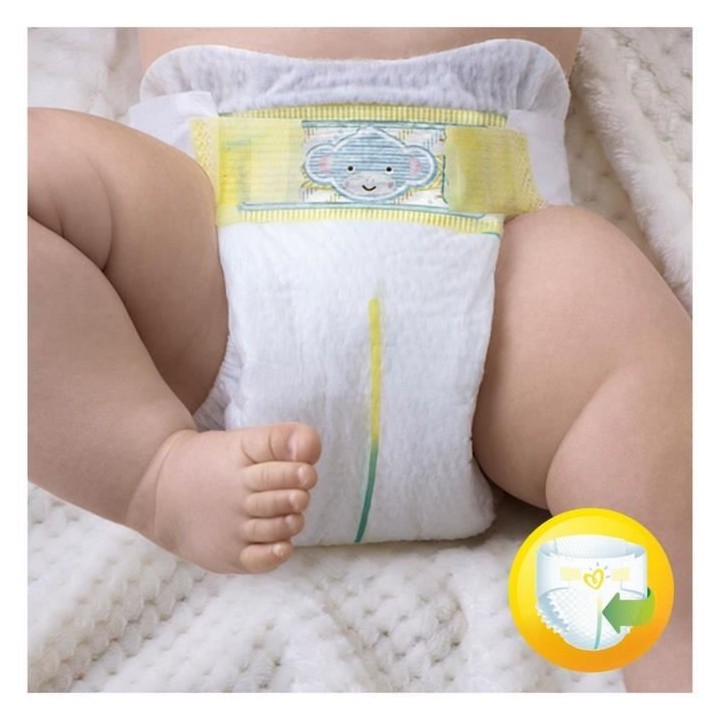 Pampers Premium Protection New Baby Taille 1 (Nouveau-Né) 2-5 kg, 96