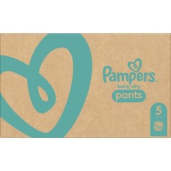 PAMPERS Baby-Dry Pants Taille 5, 12-17kg, 132 Couches - Pack 1 Mois