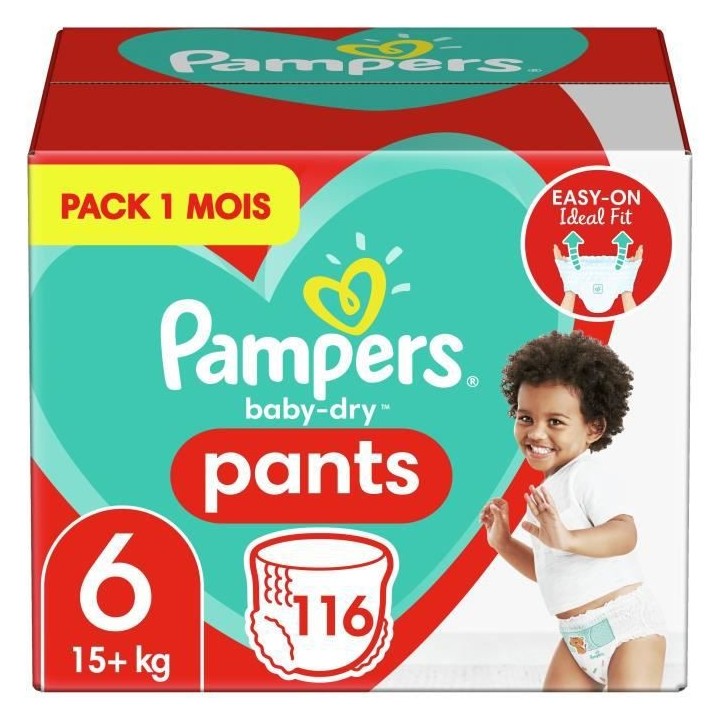 PAMPERS Premium Protection Pants T6 X116 Pack 1 Mois