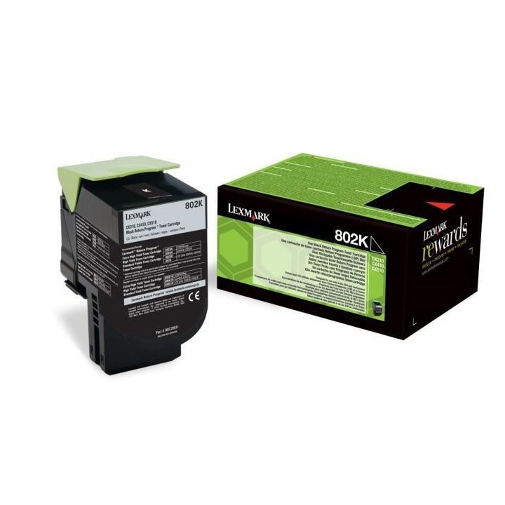 Lexmark Toner 802K - 80C2SK0 - Noir - 1?000 pages