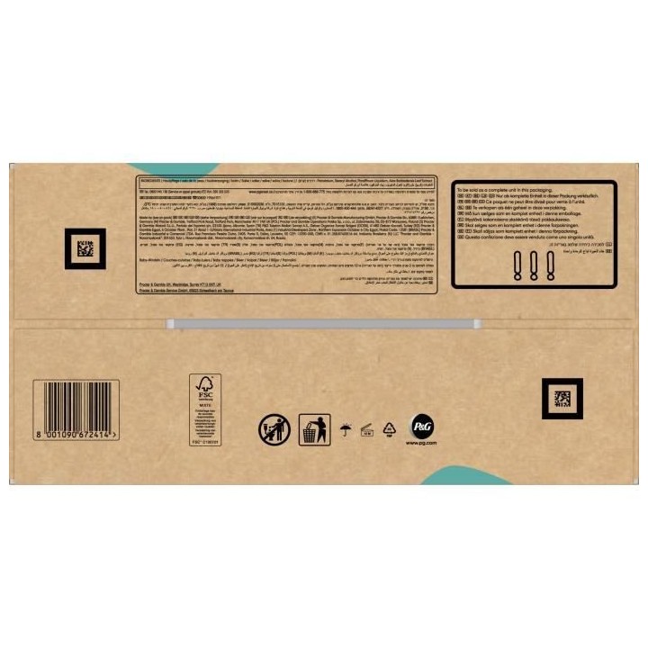 Pampers Baby-Dry Taille 7, 112 Couches - Pack 1 Mois