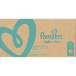 Pampers Baby-Dry Taille 7, 112 Couches - Pack 1 Mois