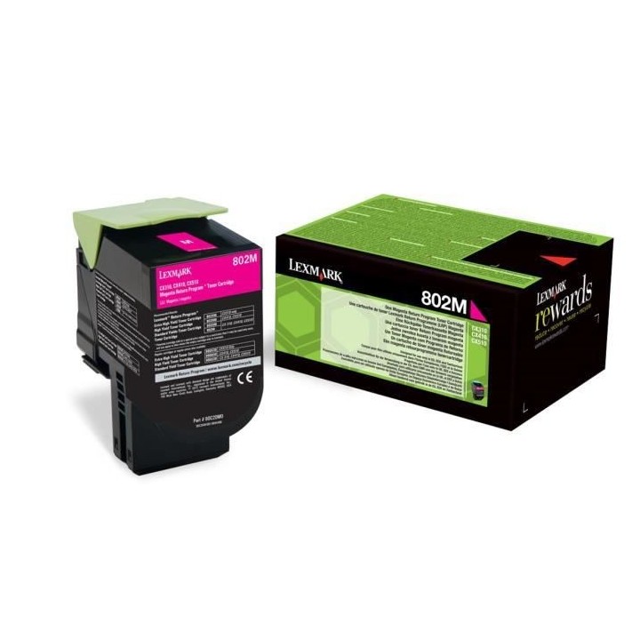Lexmark Toner 802M - 80C20M0 - Magenta - 1?000 pages