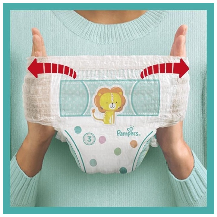 PAMPERS Baby-Dry Pants Taille 3, 180 Couches-Culottes - Pack 1 Mois