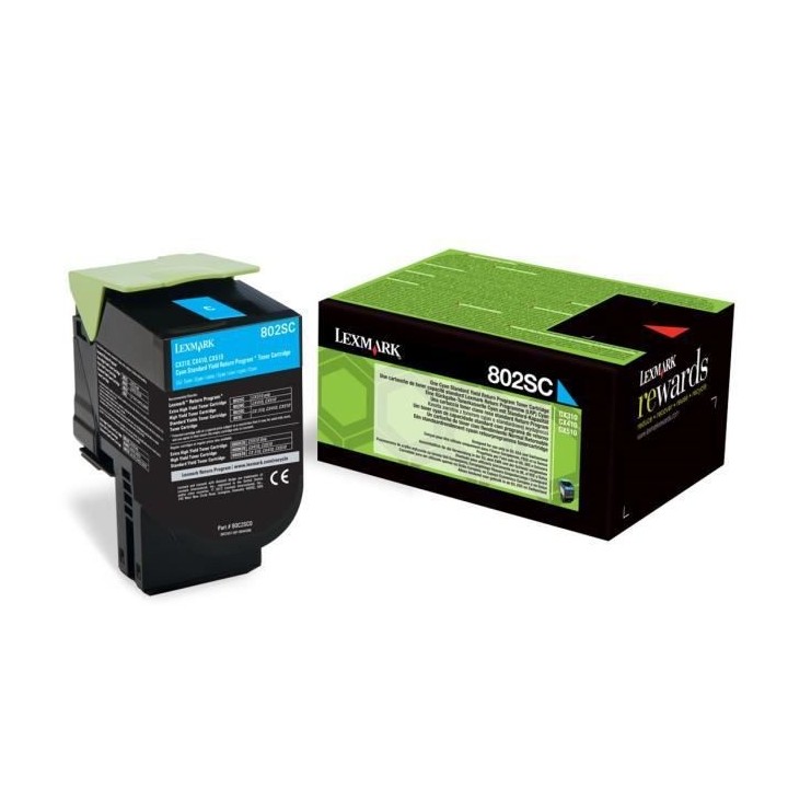 Lexmark Toner 802SC - 80C2SC0 - Cyan - 2?000 pages