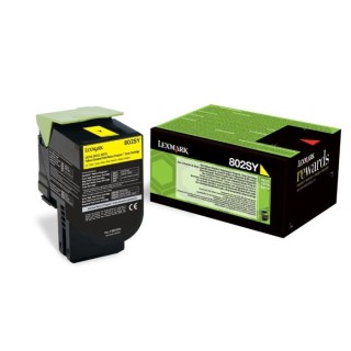 Lexmark Toner 802SY - 80C2SY0 - Jaune - 2?000 pages