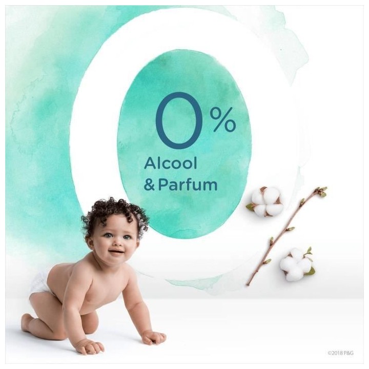 Pampers Lingettes Harmonie Aqua Lot de 3 x 48 unités