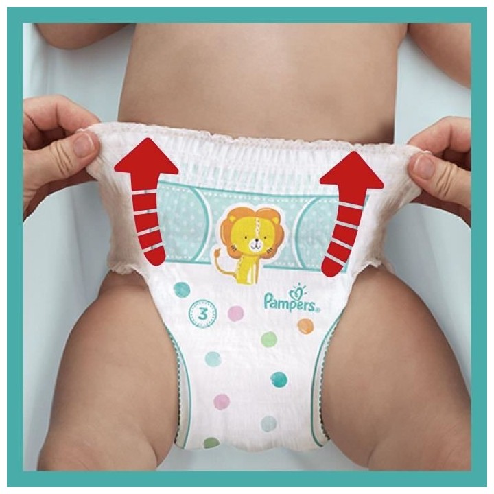 PAMPERS Baby-Dry Pants Taille 7, 17+kg, 104 Couches Pack 1 Mois