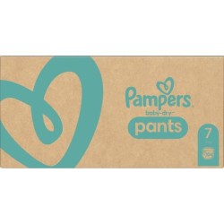 PAMPERS Baby-Dry Pants Taille 7, 17+kg, 104 Couches Pack 1 Mois