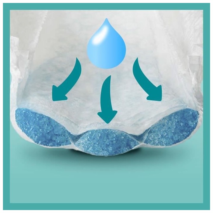 Pampers Baby-Dry Taille 3, 104 Couches