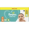 Pampers Baby-Dry Taille 3, 104 Couches