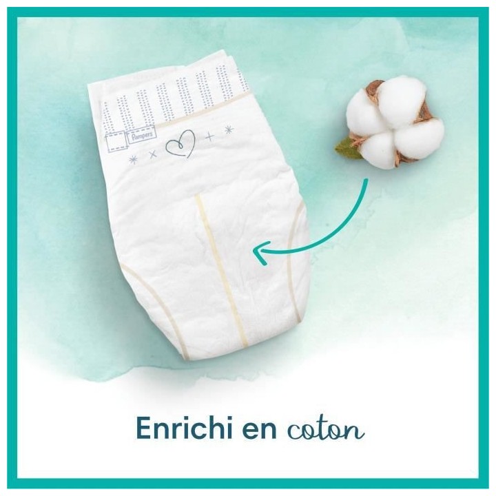 PAMPERS Harmonie - Taille 4 - 56 Couches