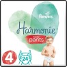 PAMPERS 24 Couches-Culottes Harmonie Nappy Pants Taille 4