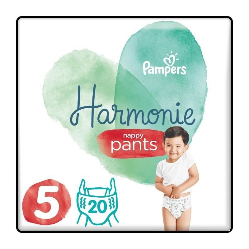 Pampers Harmonie Pants Géant T5 12-17kg 20 couches