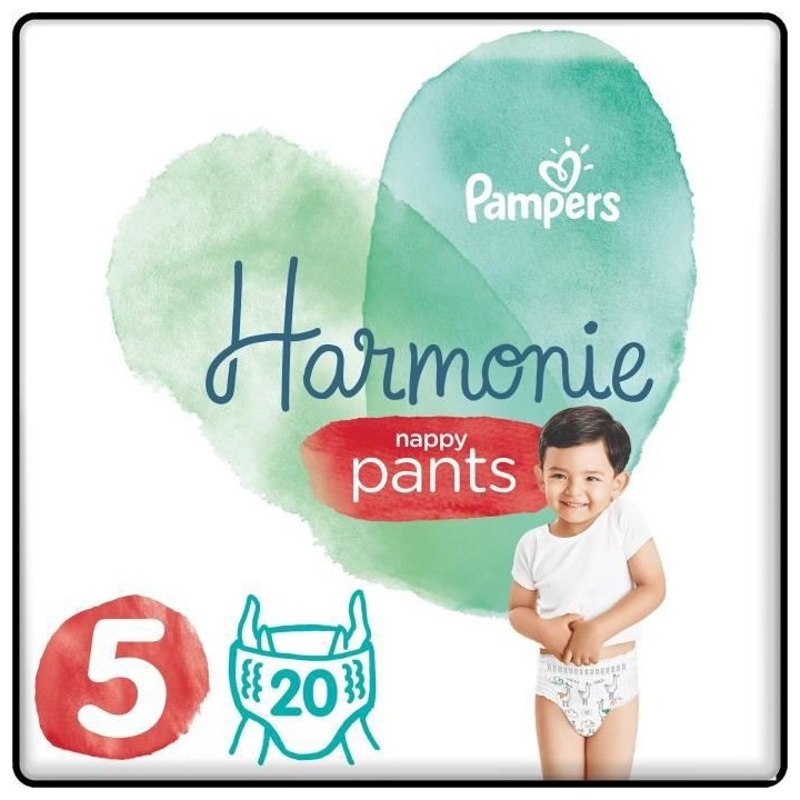 Pampers Harmonie Pants Géant T5 12-17kg 20 couches