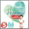 Pampers Harmonie Pants Géant T5 12-17kg 20 couches