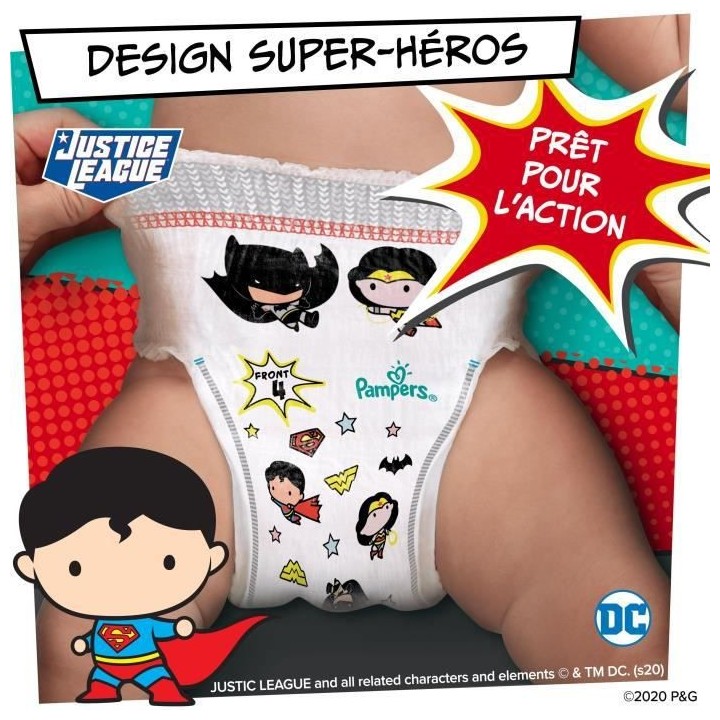 PAMPERS Couches-culottes Baby-Dry Pants Taille 5 - 108 culottes