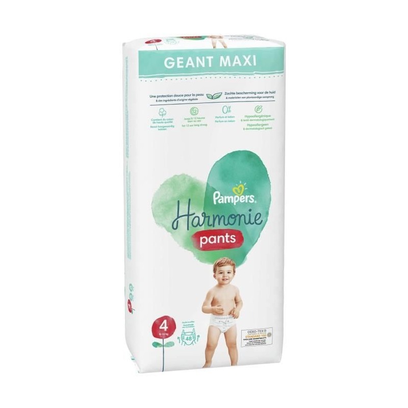 PAMPERS Harmonie Pants Taille 4 - 48 Couches-culottes