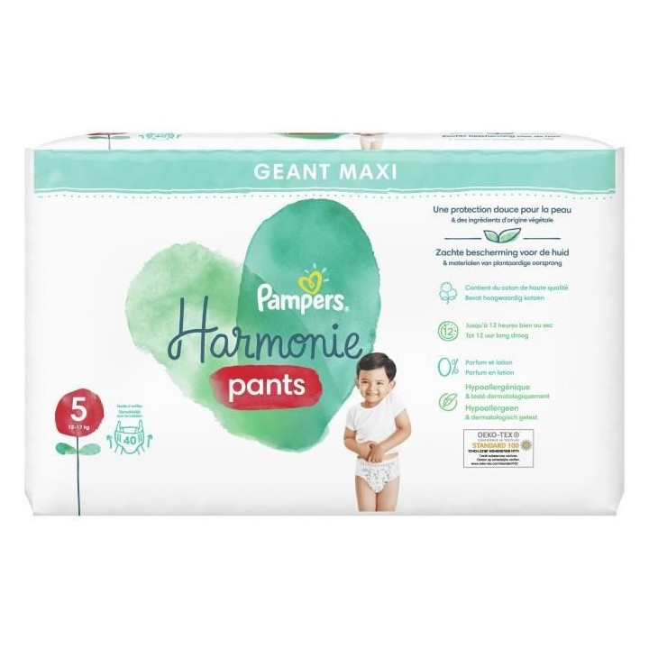 PAMPERS Harmonie Pants Taille 5 - 40 Couches-culottes