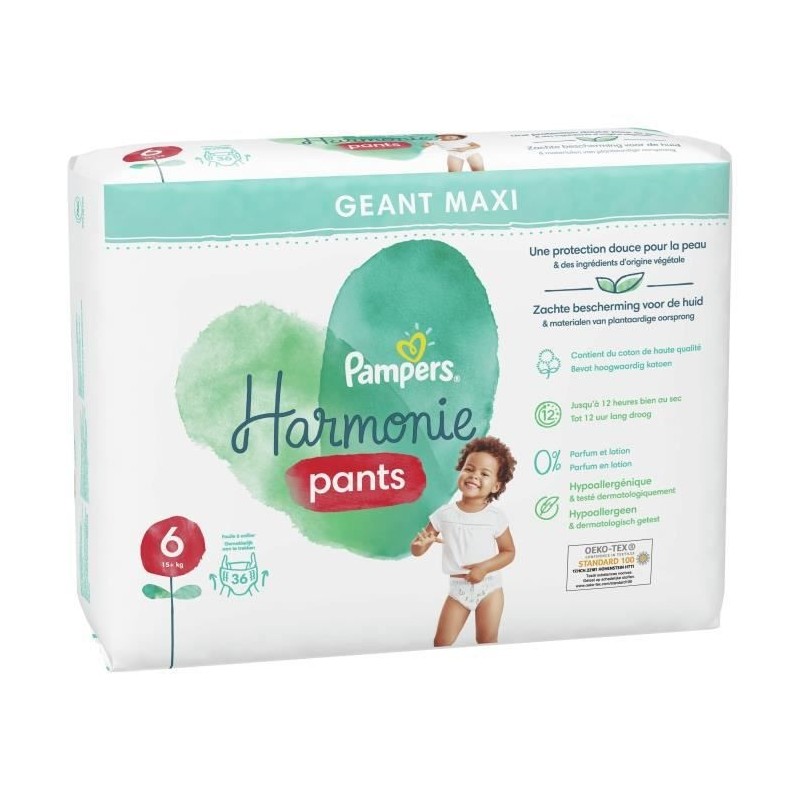 PAMPERS Harmonie Pants Taille 6 - 36 Couches-culottes