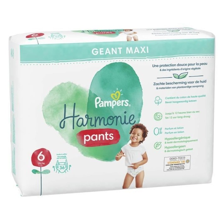 PAMPERS Harmonie Pants Taille 6 - 36 Couches-culottes