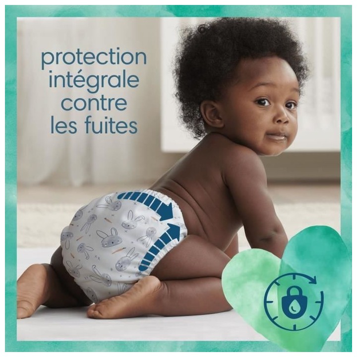 PAMPERS Hybrid 108 Coeurs absorbants Normal pour Couches Lavables