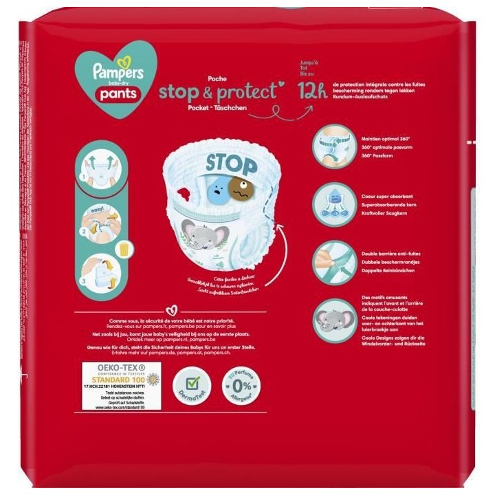 PAMPERS Baby-Dry Pants Taille 3 - 26 Couches-culottes