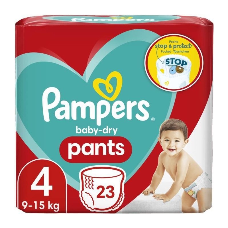 PAMPERS Baby-Dry Pants Taille 4 - 23 Couches-culottes