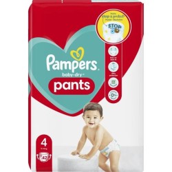 PAMPERS Baby-Dry Pants Taille 4 - 42 Couches-culottes