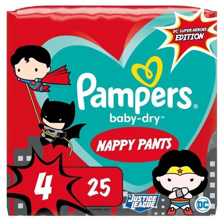 PAMPERS Baby-Dry Pants Taille 4 - 25 Couches-culottes