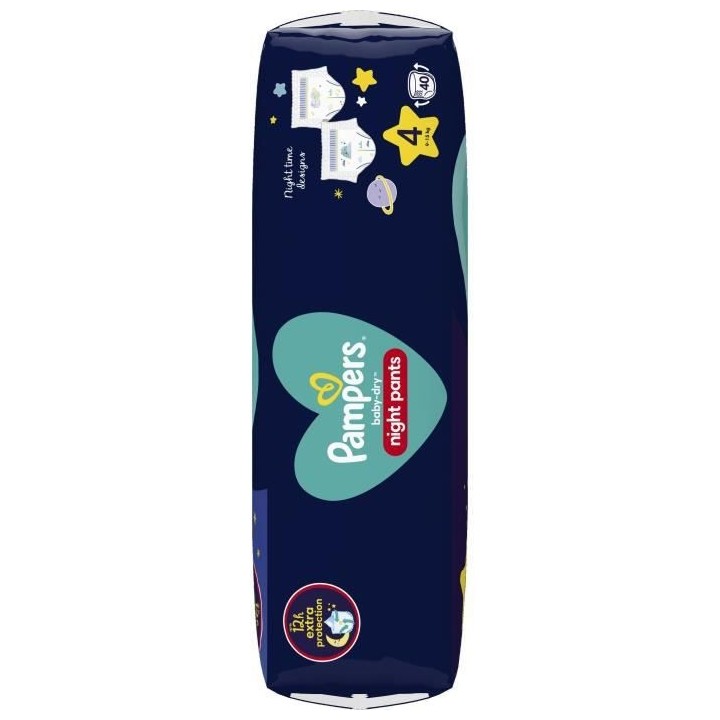 PAMPERS Baby-Dry Night Pants pour la nuit Taille 4 - 40 Couches-culott