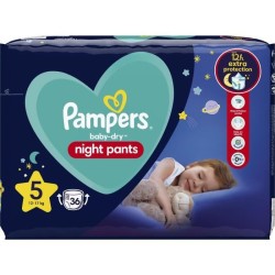 PAMPERS Baby-Dry Night Pants pour la nuit Taille 5 - 36 Couches-culottes