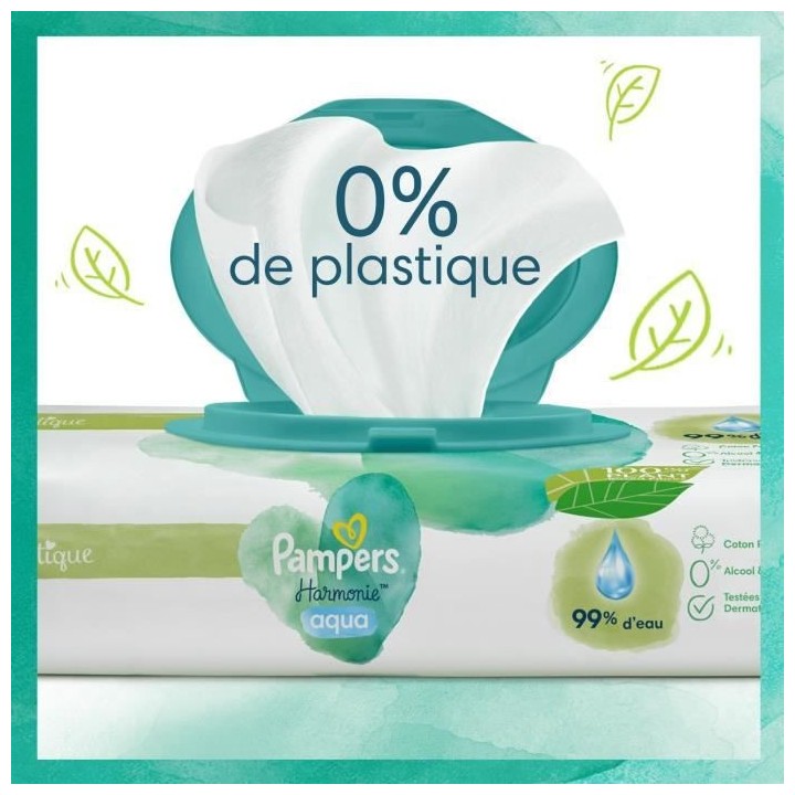 PAMPERS Harmonie Aqua - 144 Lingettes
