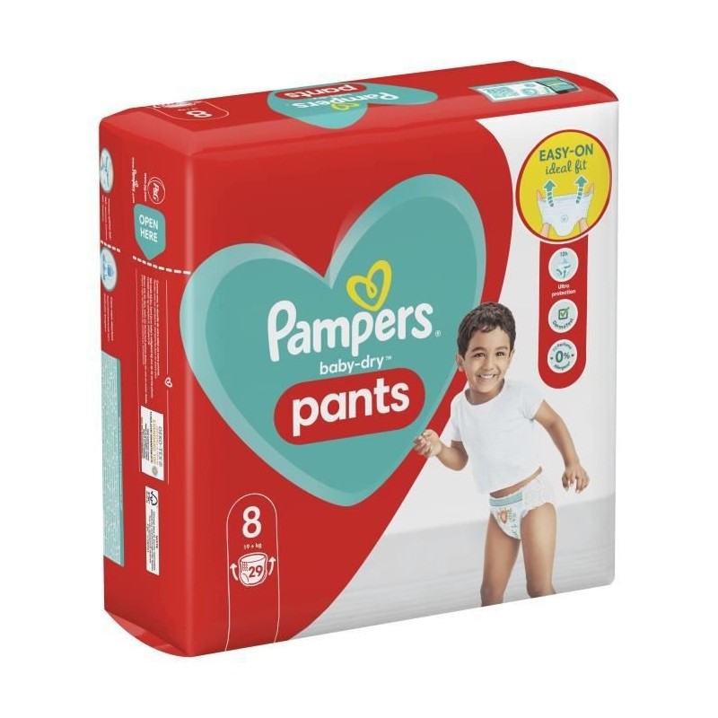 PAMPERS Baby-Dry Pants Taille 8 - 29 Couches-culottes