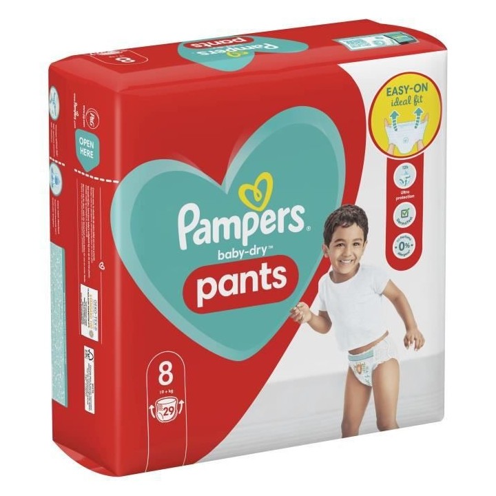 PAMPERS Baby-Dry Pants Taille 8 - 29 Couches-culottes