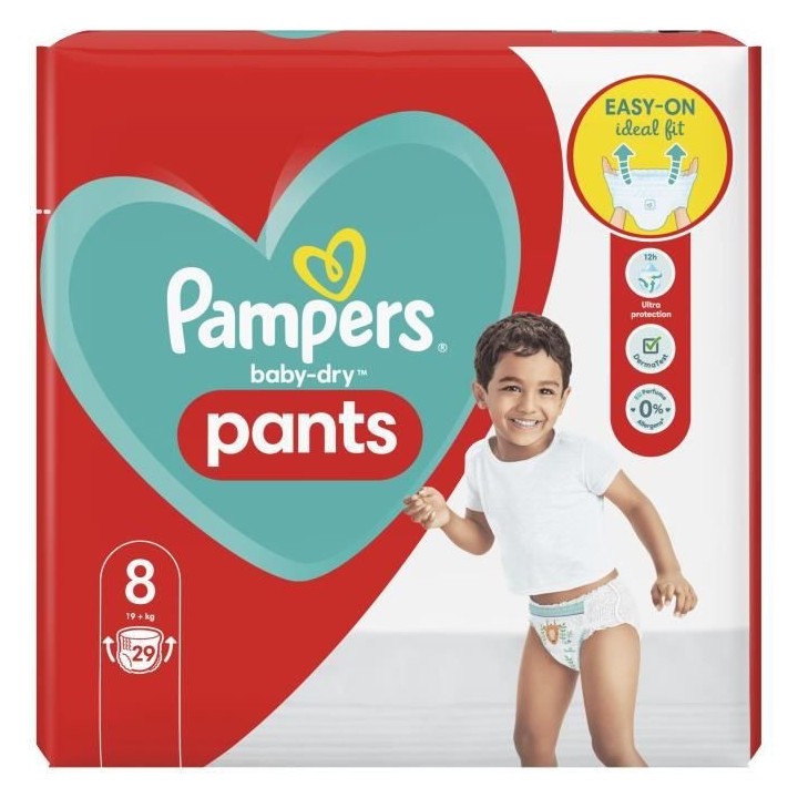 PAMPERS Baby-Dry Pants Taille 8 - 29 Couches-culottes