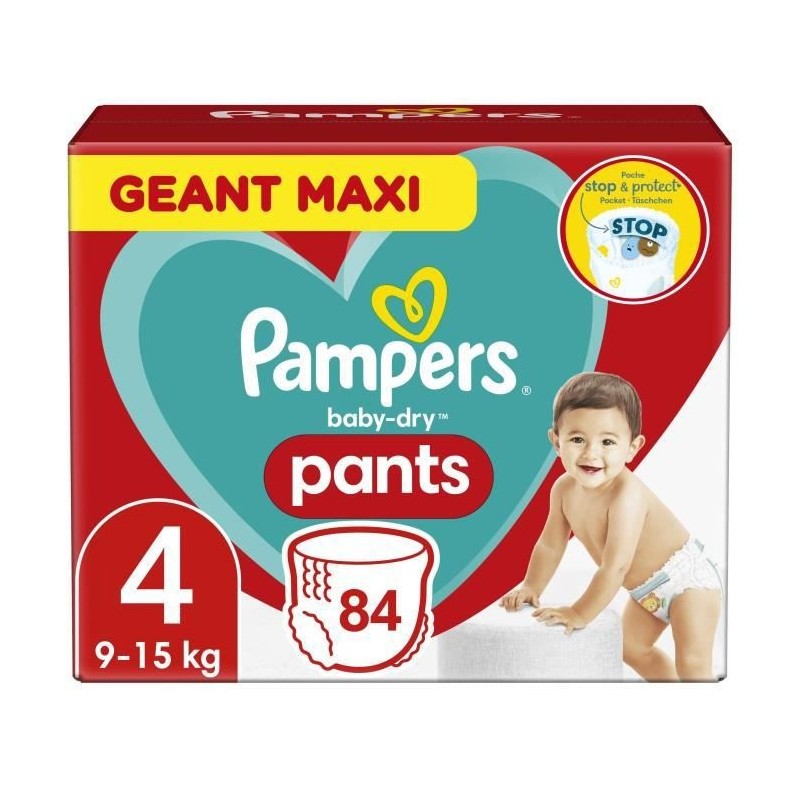 PAMPERS Baby-Dry Pants Taille 4 - 84 Couches-culottes