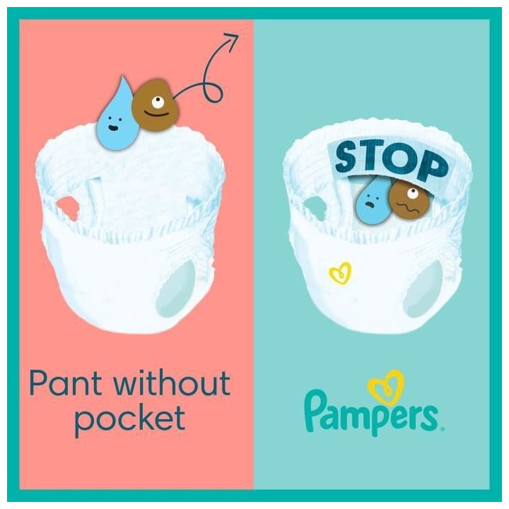 PAMPERS Premium Protection Pants Taille 4 - 18 Couches-culottes