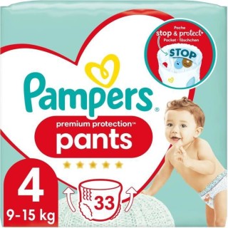 PAMPERS Premium Protection Pants Taille 4 - 33 Couches-culottes