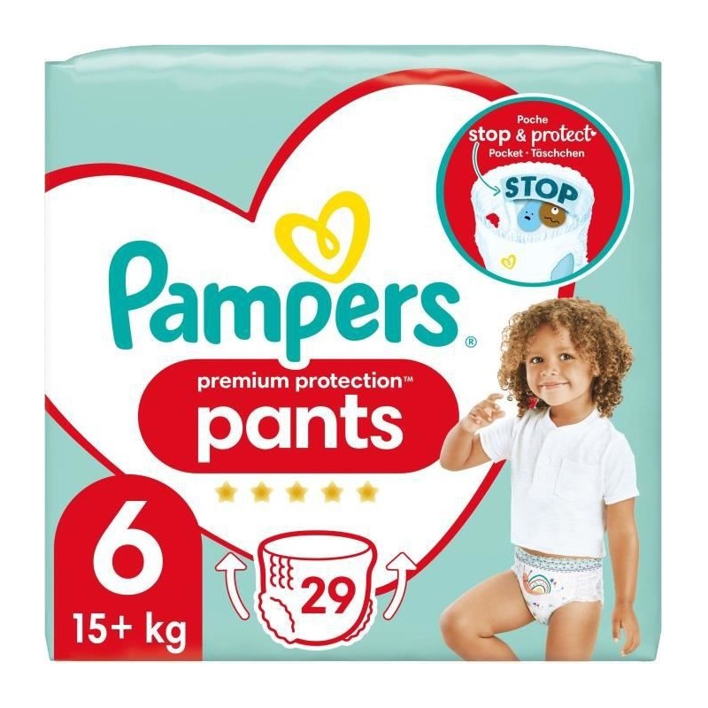 PAMPERS Premium Protection Pants Taille 6 - 29 Couches-culottes