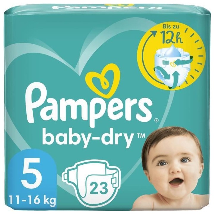 PAMPERS Baby-Dry Taille 5 - 23 Couches
