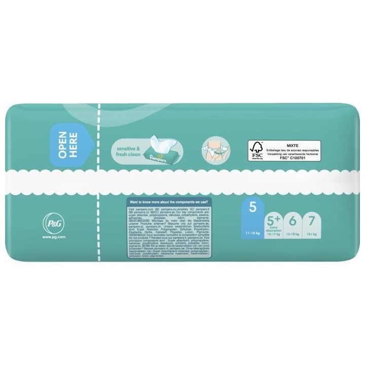 PAMPERS Baby-Dry Taille 5 - 23 Couches