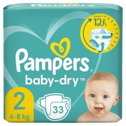 PAMPERS Baby-Dry Taille 2 -...