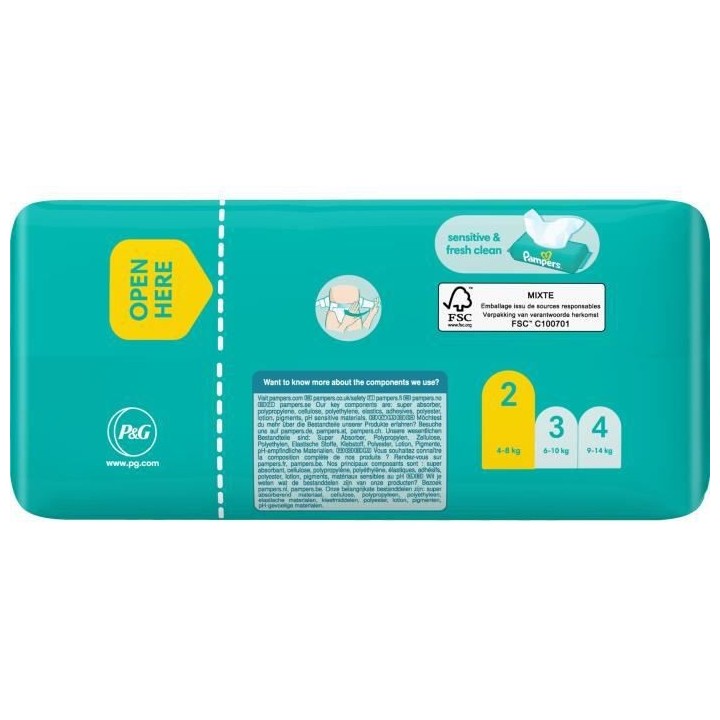 PAMPERS Baby-Dry Taille 2 - 33 Couches