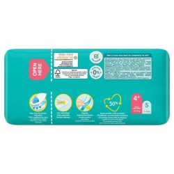 PAMPERS Baby-Dry Taille 4+ - 43 Couches